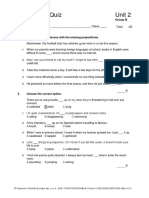 Focus5 2E Vocabulary Quiz Unit2.1 GroupB