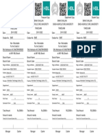 Transcript - Degree - University Card - Admission Letter