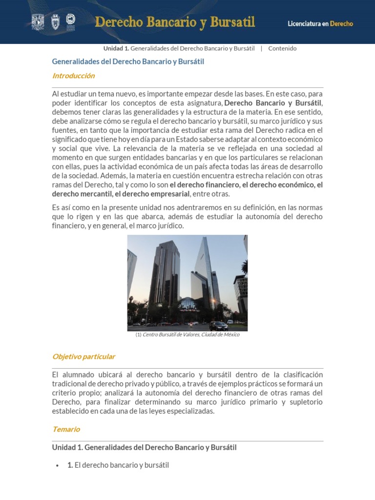 Apuntes - Derecho Bancario y Bursátil | PDF | Bancos | Bolsa