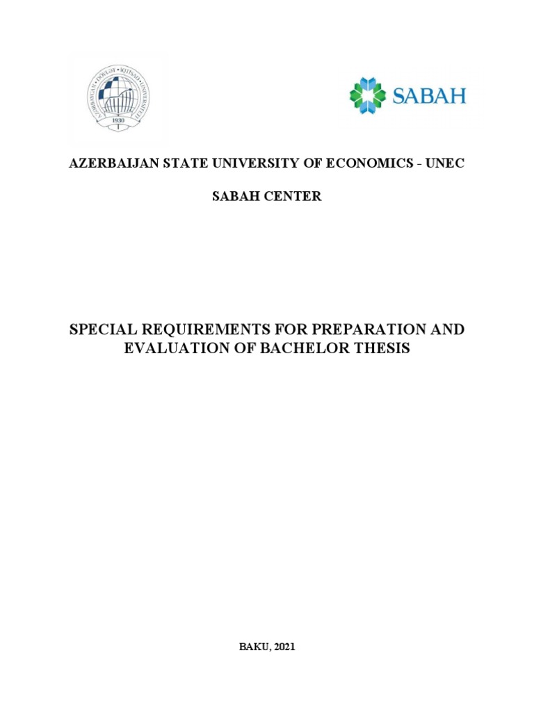 Azerbaijan State University of Economics Unec Sabah Center PDF