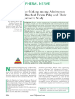 Medical Decision Making Among Adolescents With Neonatal Brachial Plexus Palsy and Their Families: A Qualitative Study