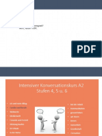 A2 Konversationskurs Stunde 2