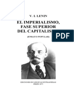 El Imperialismo, Fase Superior Del Capitalismo: V. I. Lenin