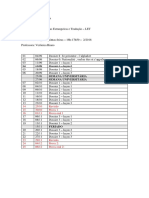 Programação - DATAS DE AVALIAÇÕES