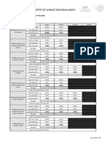 Reporte de Avance Individualizado