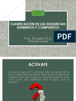 Clasificación de Las Sustancias