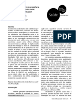 Saúde: Nível de Conhecimento E Ocorrência Do Uso de Anabolizantes Entre Praticantes de Musculação