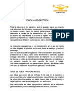 Sonda nasogástrica: nutrición y medicación para pacientes que no pueden comer o tragar