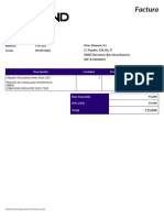 Factura: Descripción Cantidad Precio Subtotal