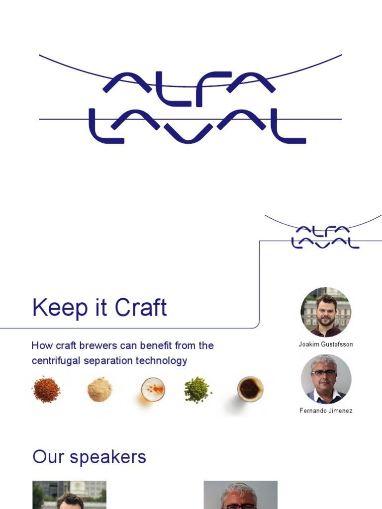 ALFA LAVAL Webinar Separation Technology For Your Brewery | PDF ...