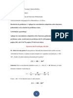 Segundo Bimestre Resolucion de Problemas 1 Funciones Polinomiales.