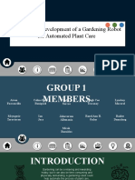 Design and Development of A Gardening Robot For Automated Plant Care