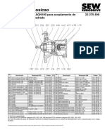 Pecas de Reposicao: Adaptador AQA190, AQH190 para Acoplamento de Servo Com Flange Quadrada 23 275 499