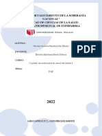 "Año Del Fortalecimiento de La Soberanía Nacional" Facultad de Ciencias de La Salud Escuela Profesional de Enfermeria