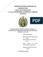 Universidad Nacional Amazónica de Madre de Dios Facultad de Educación Escuela Profesional de Derecho Y Ciencias Políticas