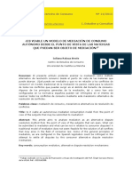 ¿Es Viable Un Modelo de Mediación de Consumo Autónomo Desde El Punto de Vista de Las Materias Que Puedan Ser Objeto de Mediación?