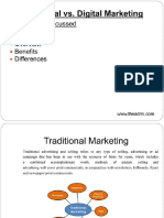 Traditional Marketing Vs Digital Marketing