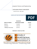 School of Computer Science Hand Gesture Recognition Project Report