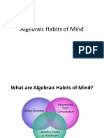 Algebraic Habits of Mind
