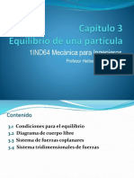 1IND64 Mecánica para Ingenieros: Profesor Herbert Yépez Castillo