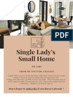 Single Lady's Small Home: Don't Forget To Subscribe If You Haven't Already !
