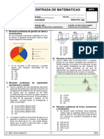 Prueba de Entrada de Matematicas: I. Resuelve Problemas de Gestión de Datos e Incertidumbre