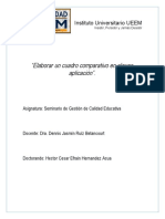 "Elaborar Un Cuadro Comparativo en Alguna Aplicación".: Instituto Universitario UEEM