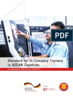 Standard For In-Company Trainers in ASEAN Countries: As Endorsed by SOM-ED and SLOM-WG