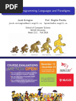 COMP302: Programming Languages and Paradigms: Jacob Errington Prof. Brigitte Pientka