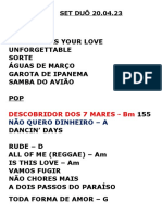 SET DUÔ 20.04.23: MÚSICAS PARA ALEGRAR SEU DIA