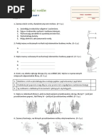 Test IV. Tkanki I Organy Roslinne Test Z Widoczna Punktacja | PDF