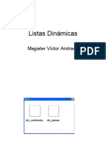 Listas Dinámicas: Magister Víctor Andrade
