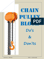 Chain Pulley Block: Do's & Don'ts