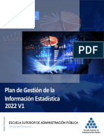 Plan de gestión información estadística ESAP 2022