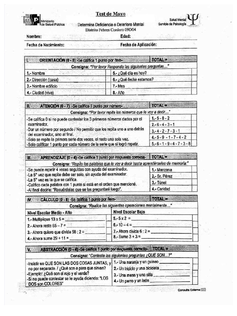 Test de mayo pdf