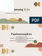 Pambansang: A Presentation Presented by Group 2