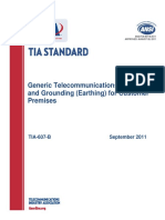 ANSI-TIA-607-B Telecommunication Grounding and Bonding