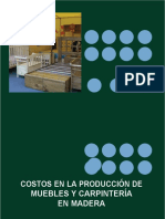 Costos en La Producción de Muebles Y Carpintería en Madera