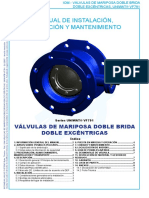 Valvulas de Mariposa de Doble Brida Doble Excentricas-Vf791-Uniwat-Manual de Instalacion-Sp-Iom08