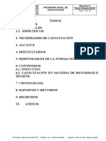 9-Plan de Capacitación Del Personal PLAN ANUAL DE CAPACITACIÓN