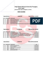 Rajju Bhaiya University exam timetable 2021-22