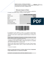 Datos para El Pago en El Banco: Fecha Límite de Pago