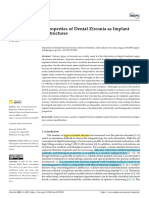 Classification and Properties of Dental Zirconia As Implant Fixtures and Superstructures