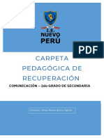 Carpeta Pedagógica de Recuperación