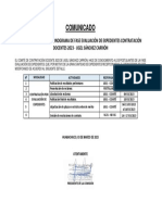 Reprogramacion Cronograma Evaluacion de Exp Cont Doc 2023