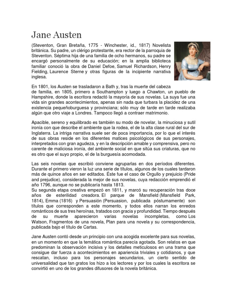 Jane Austen | PDF | Jane Austen