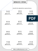 Sumas de Tres Cifras Mi Escuelita de Apoyo