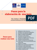 Pasos para La Elaboración de La Tesis