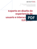 Experto en Diseño de Experiencia de Usuario E Interacciones (Ux Y Ixd)