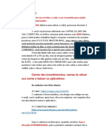 Ciente Dos Investimentos: Vamos La Ativar Sua Conta e Baixar Os Aplicativos